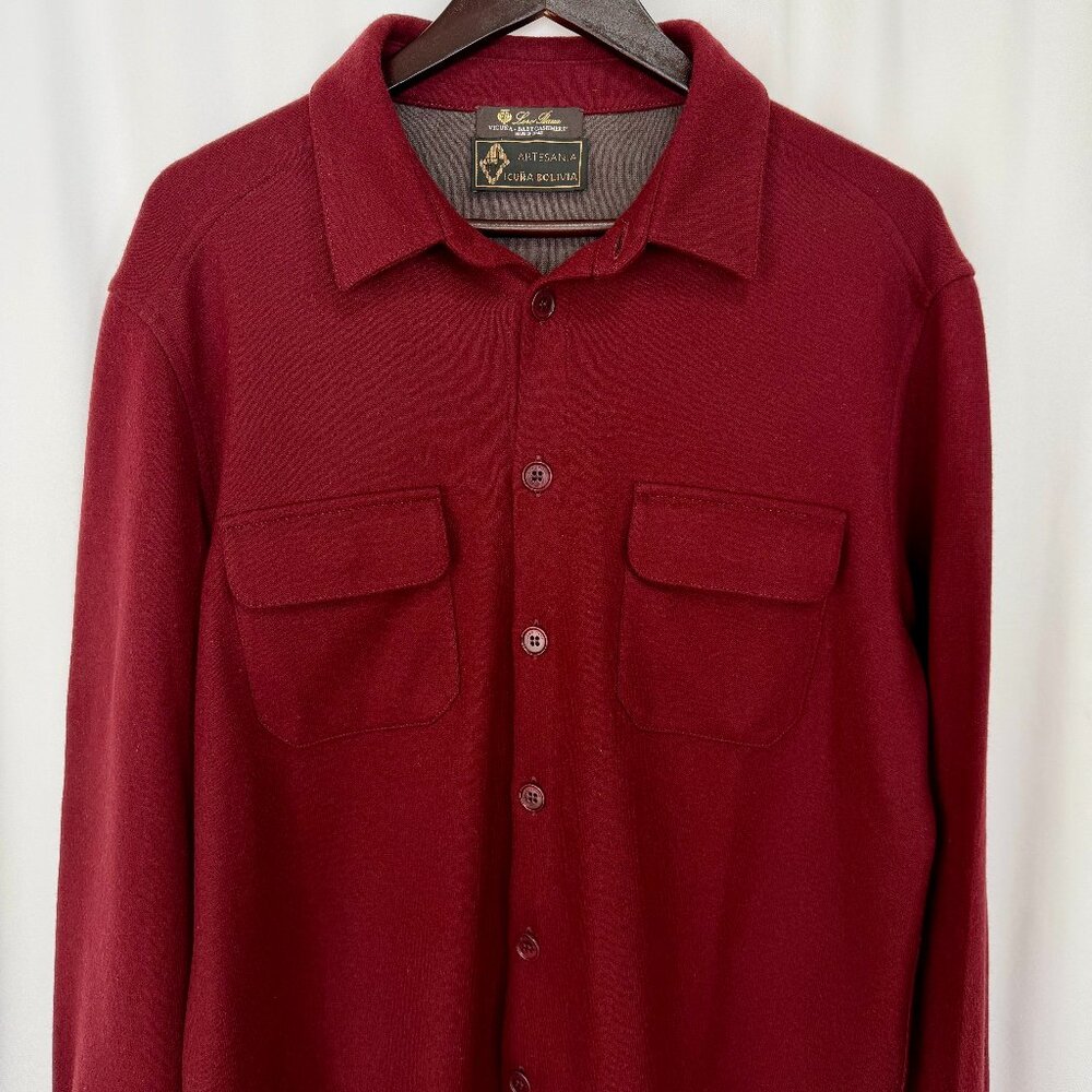 LORO PIANA Vicuna - Baby Cashmere Artesania Icuna Bolivia Overshirt Size L EUC